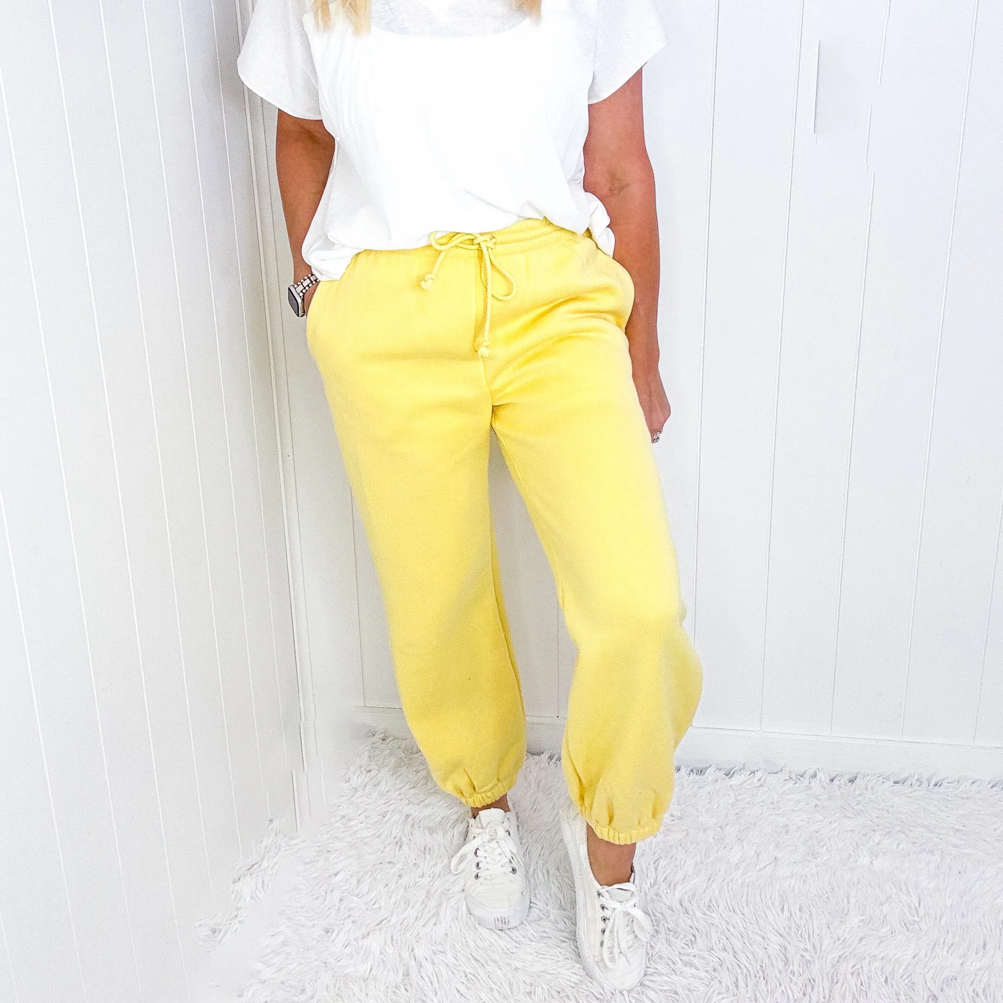 Lounging Queens Pull On Jogger Pants with Pockets in 4 Colors
