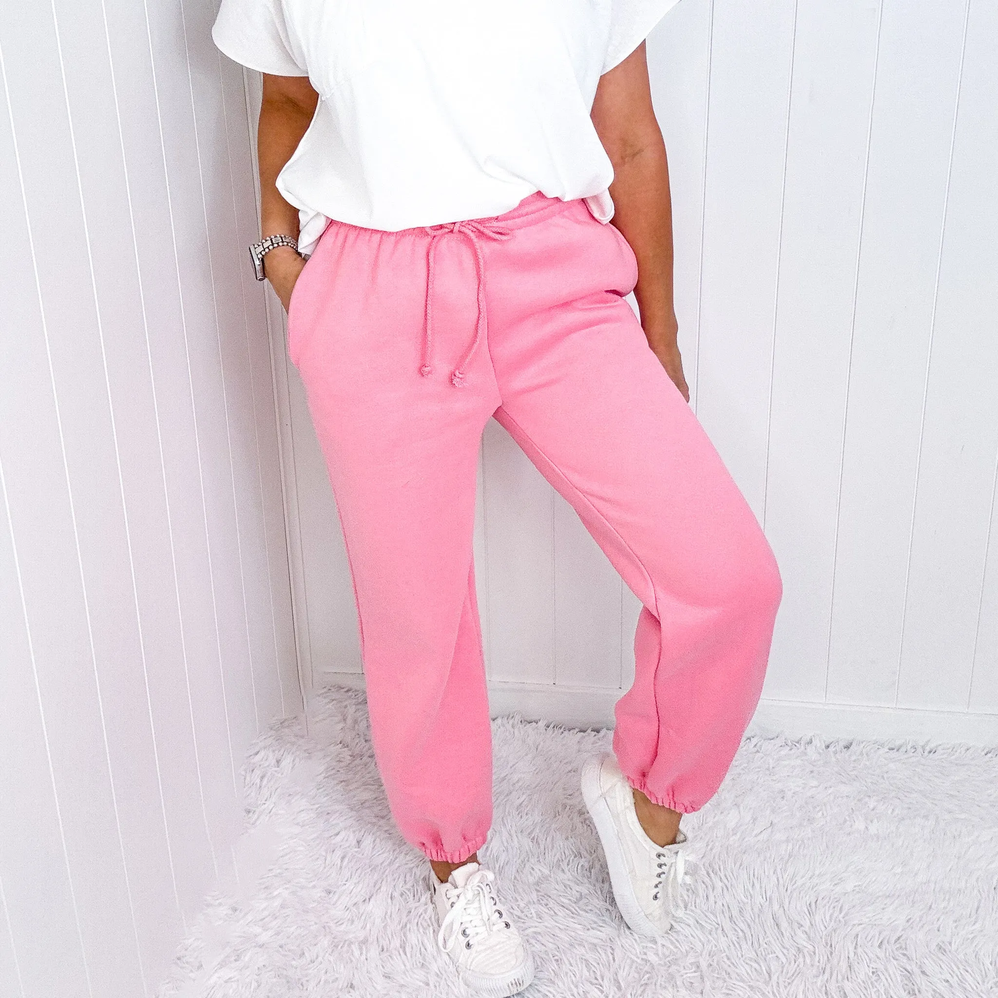 Lounging Queens Pull On Jogger Pants with Pockets in 4 Colors