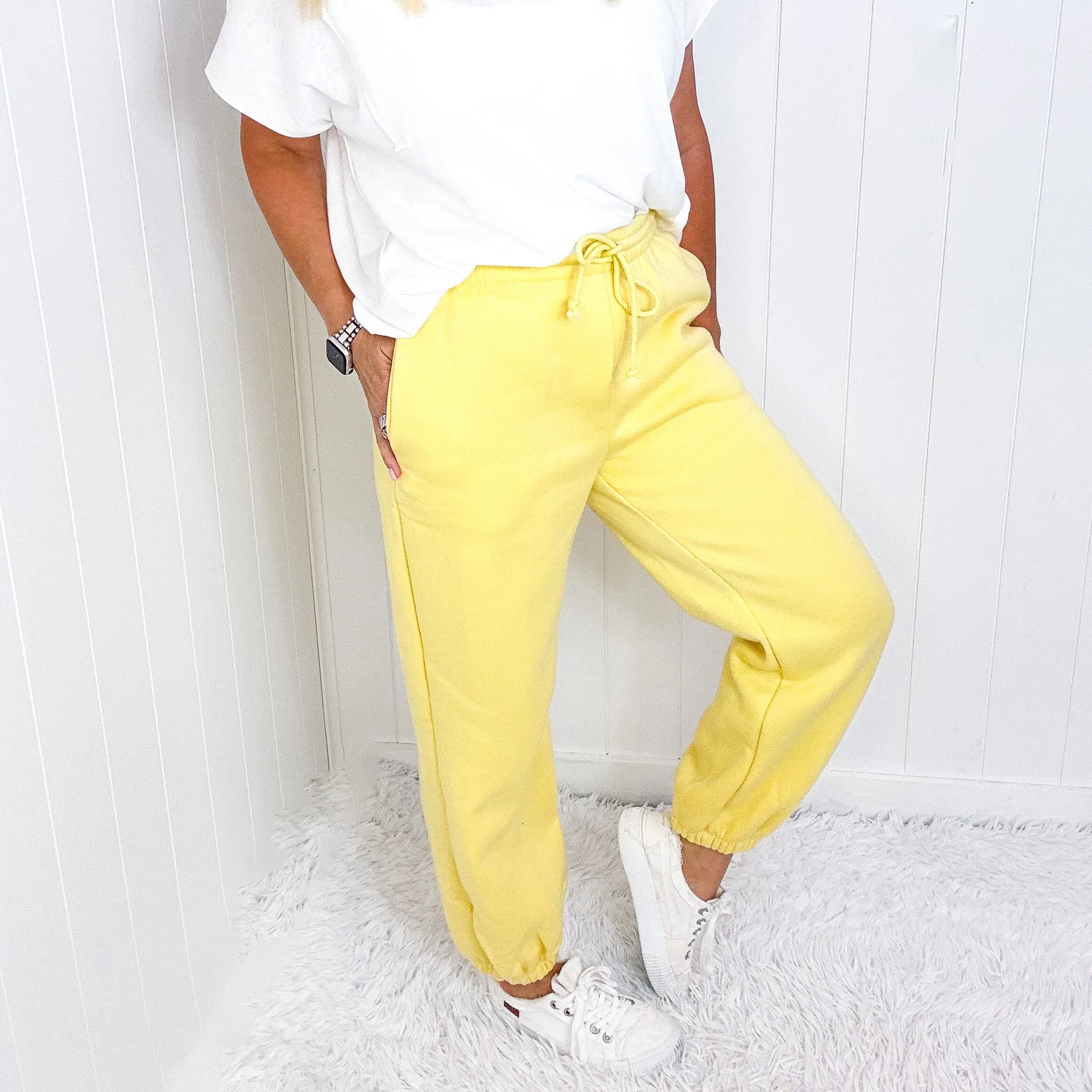 Lounging Queens Pull On Jogger Pants with Pockets in 4 Colors