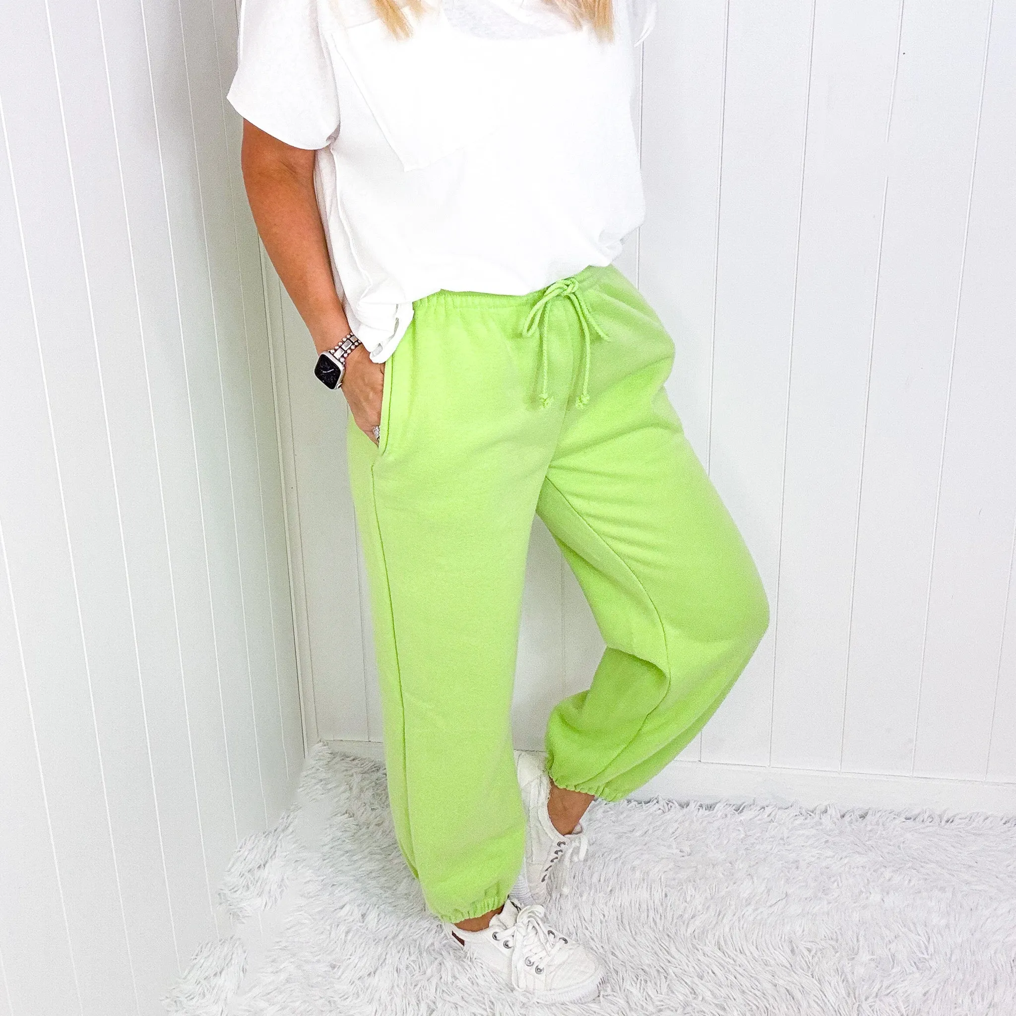 Lounging Queens Pull On Jogger Pants with Pockets in 4 Colors