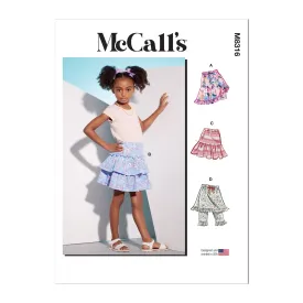 M8316 Children's Skorts (2-3-4-5-6)