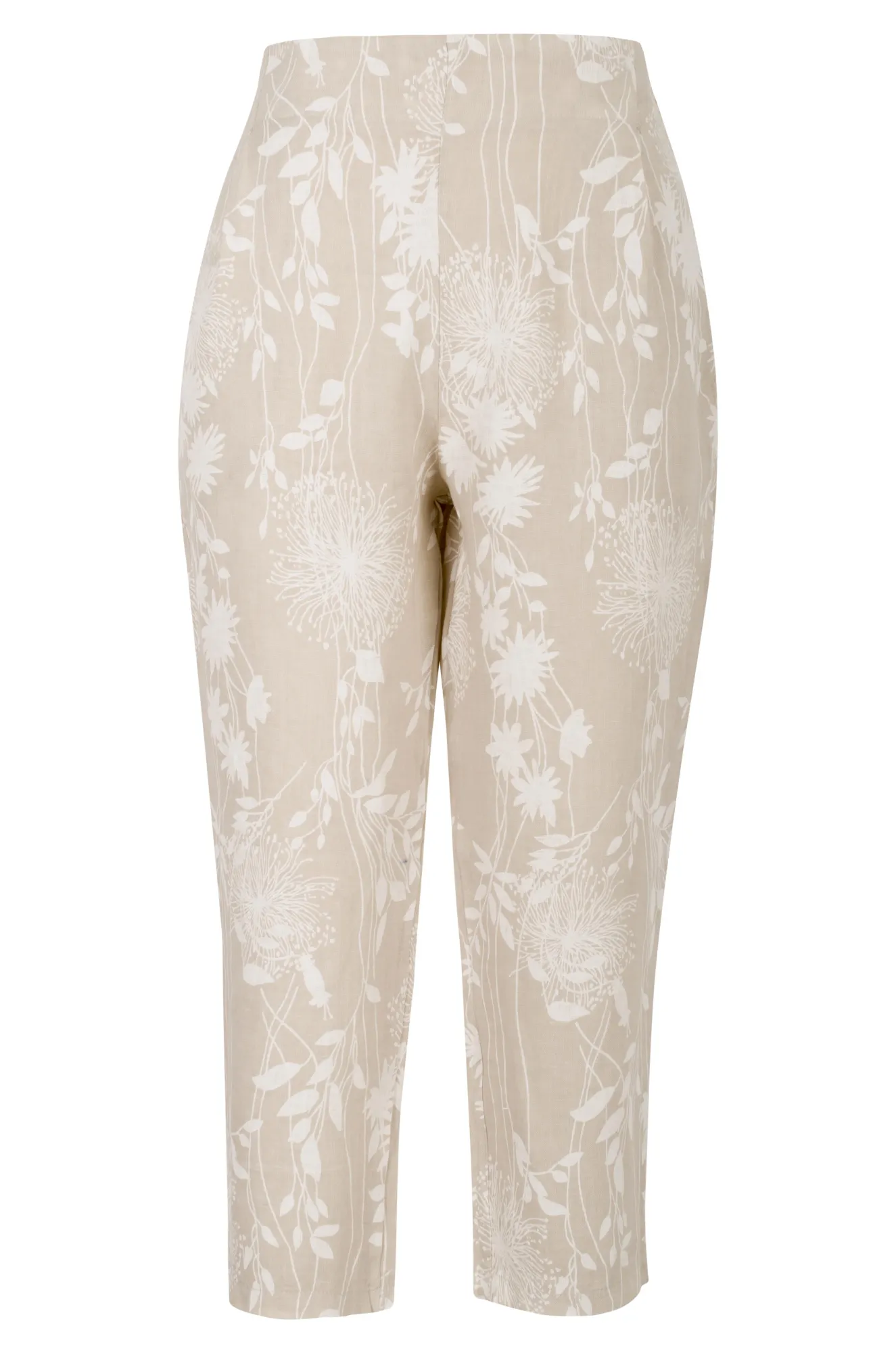 Made in Italy Mid Calf Pants | Sand Garden | 0206A1