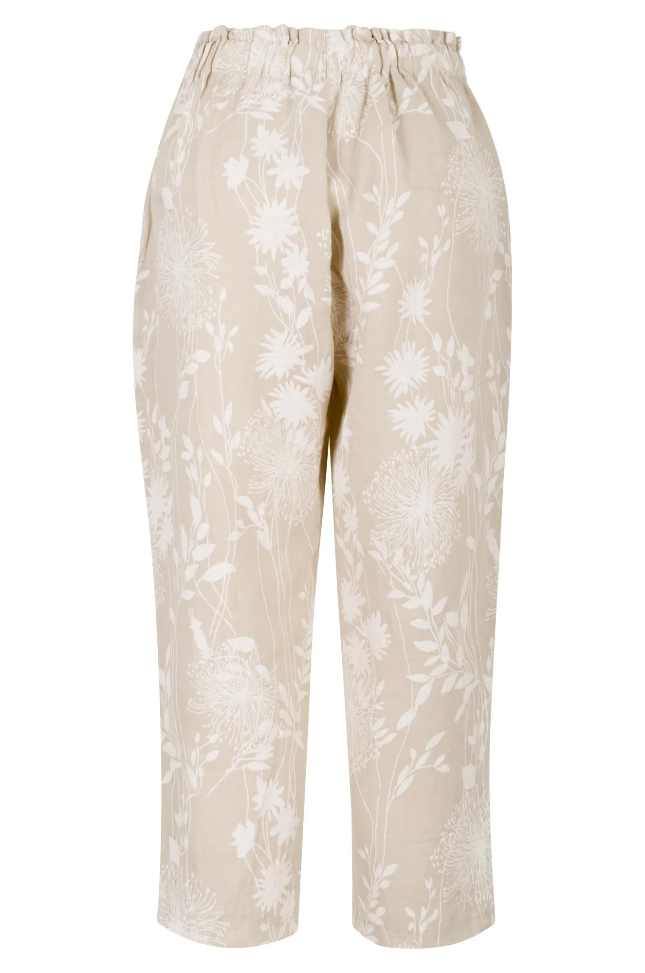 Made in Italy Mid Calf Pants | Sand Garden | 0206A1