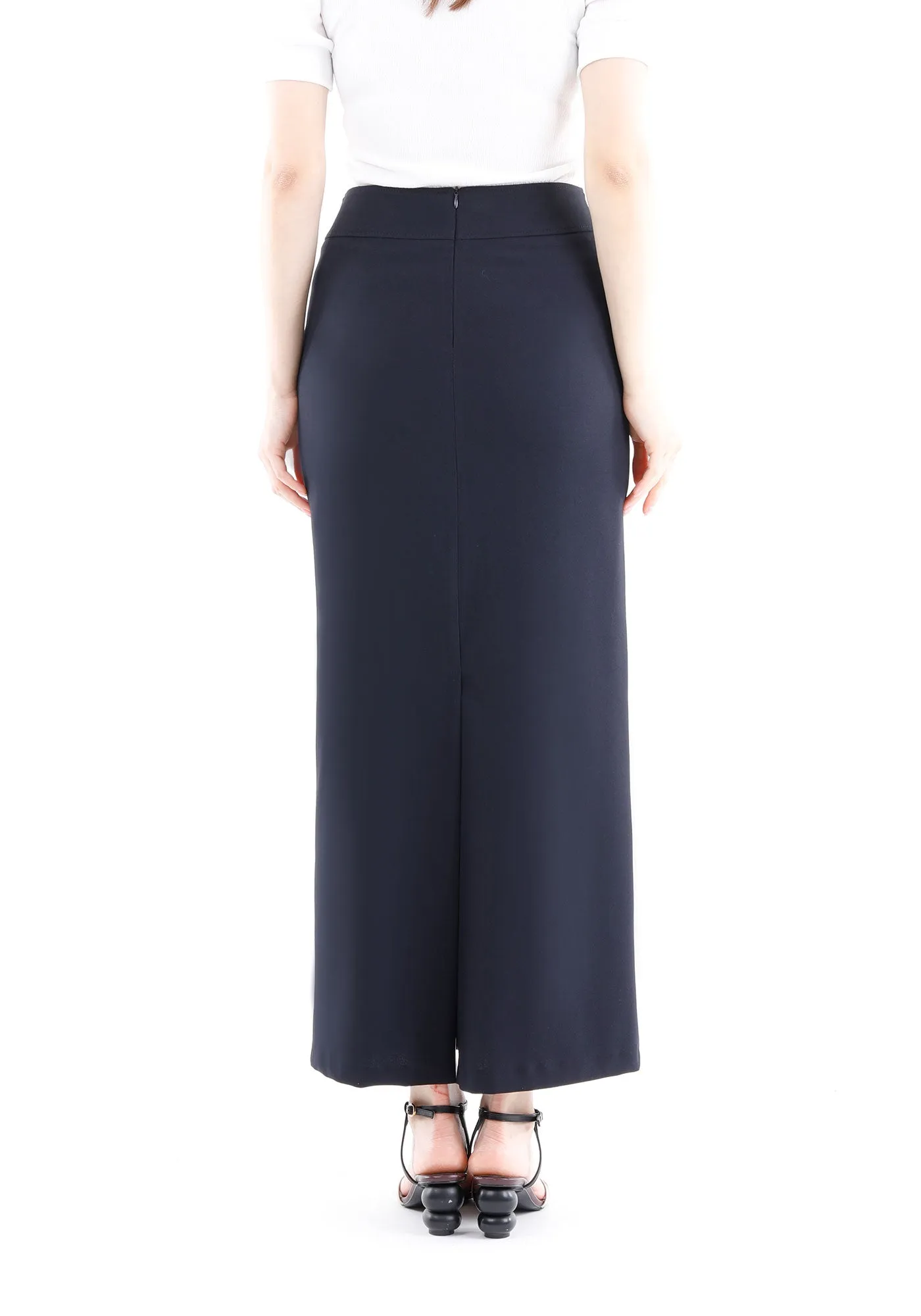 Maxi Pencil Skirt with Back Slit