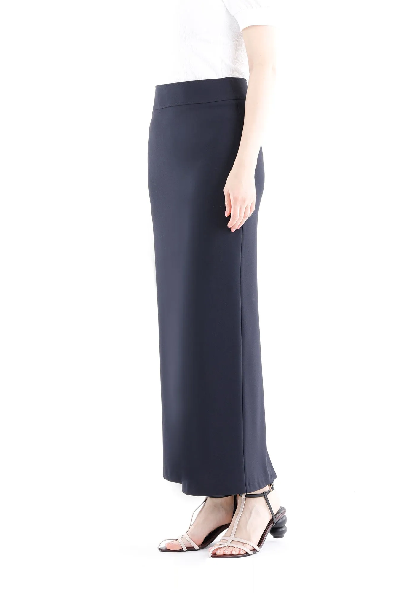 Maxi Pencil Skirt with Back Slit