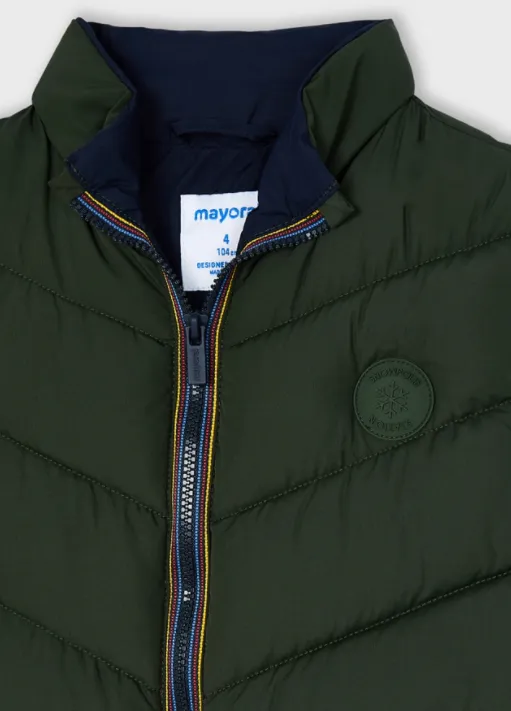 Mayoral Boys Quilted Feather Effect Vest