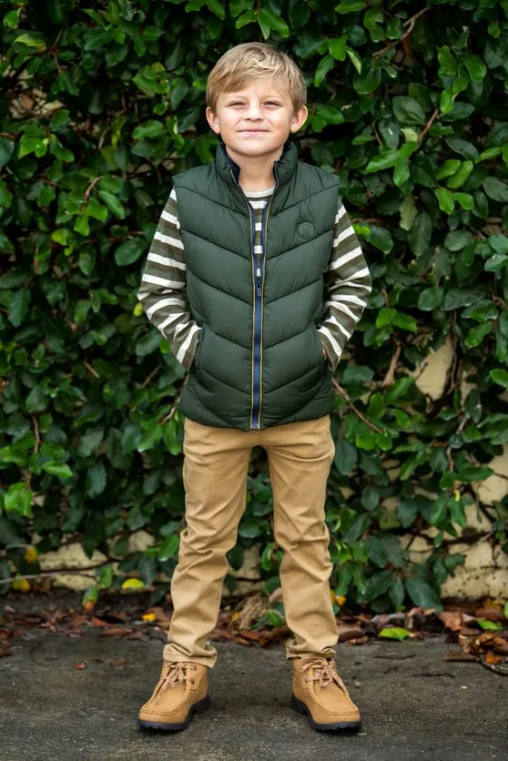Mayoral Boys Quilted Feather Effect Vest