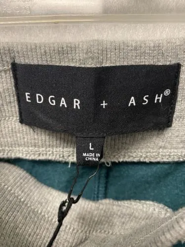 Mens Edgar  Ash Green/Grey Jogger Pants Size Large NWT Drawstring Pockets