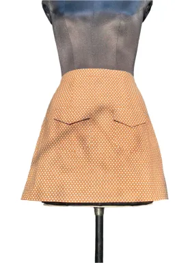 Meredith Brown Polka dot cotton Skirt