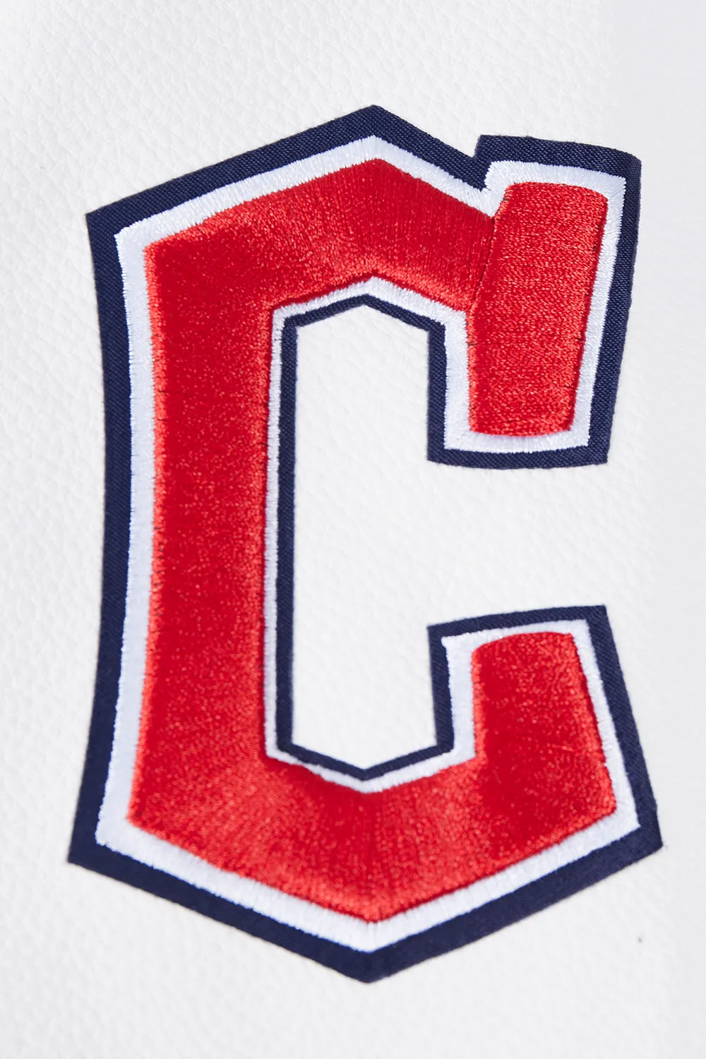 MLB CLEVELAND GUARDIANS RETRO CLASSIC WOMEN'S RIB WOOL VARSITY JACKET (EGGSHELL/MIDNIGHT NAVY)