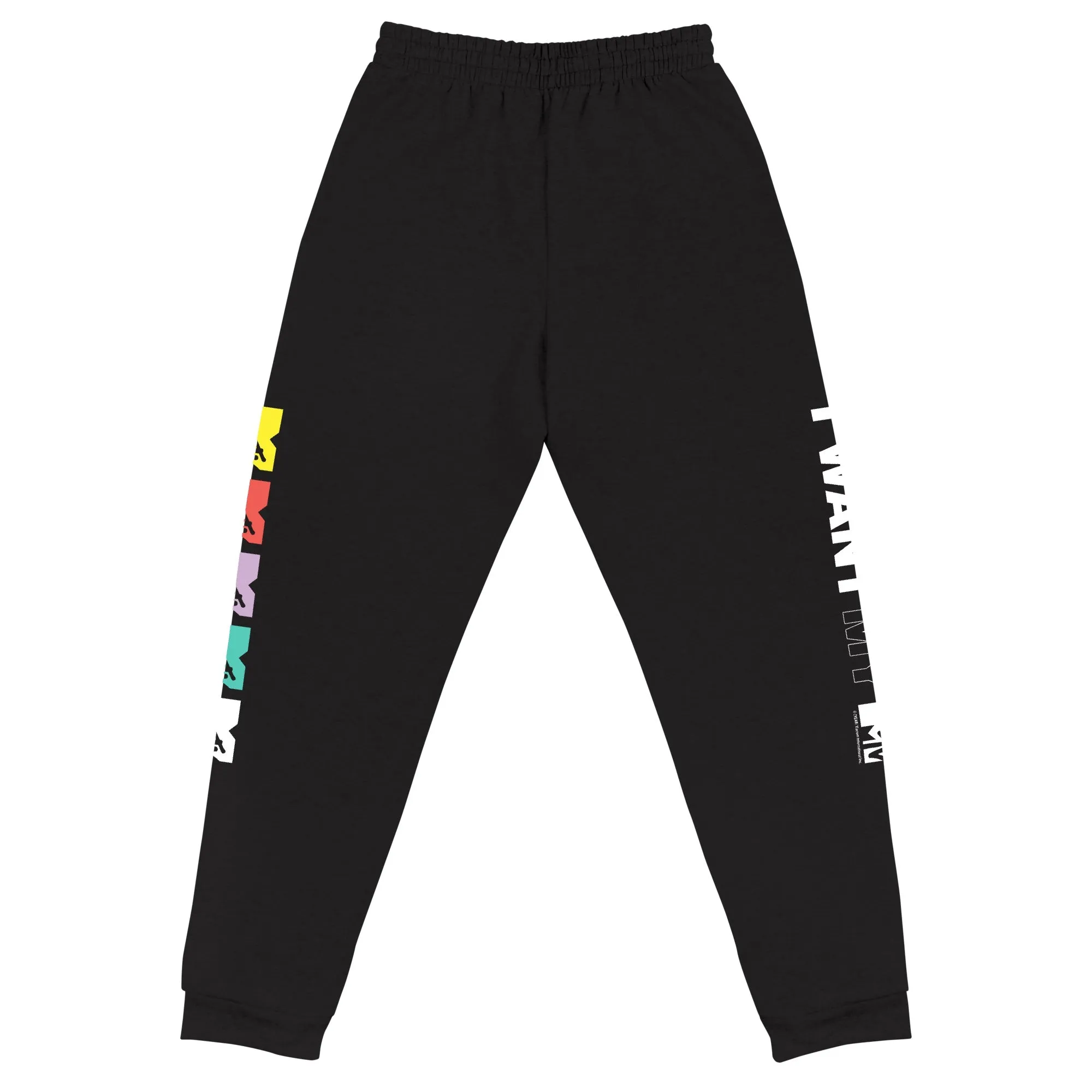 MTV Gear I Want My Adult Fleece Joggers