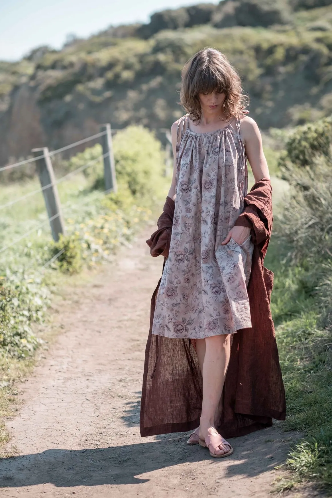 Nevi sundress / Dust pink floral