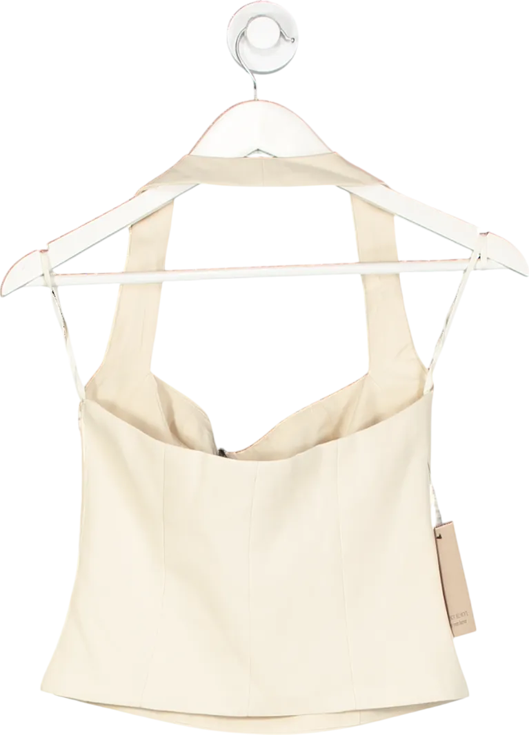 ODDMUSE Beige The Ultimate Muse Halter Top UK XS