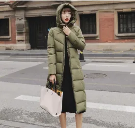 Padded Long Hooded Coat
