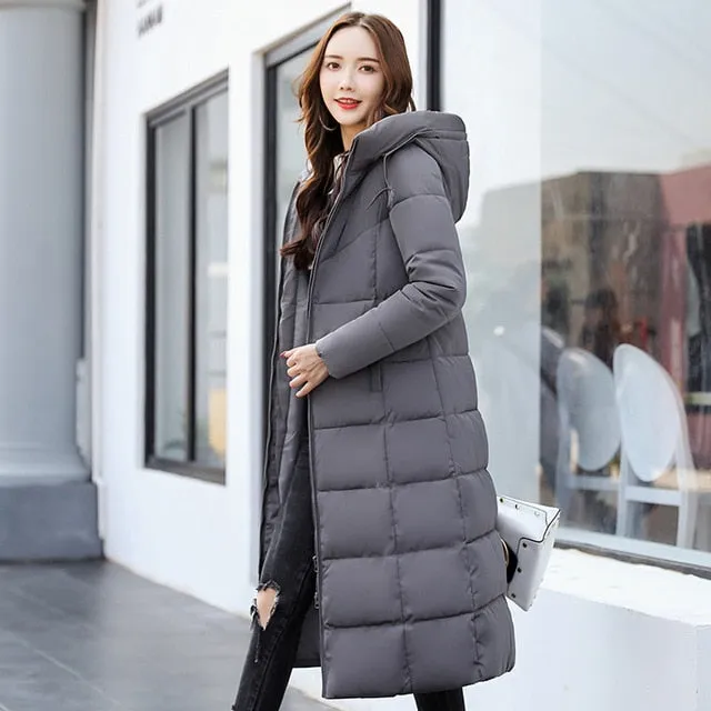 Padded Long Hooded Coat