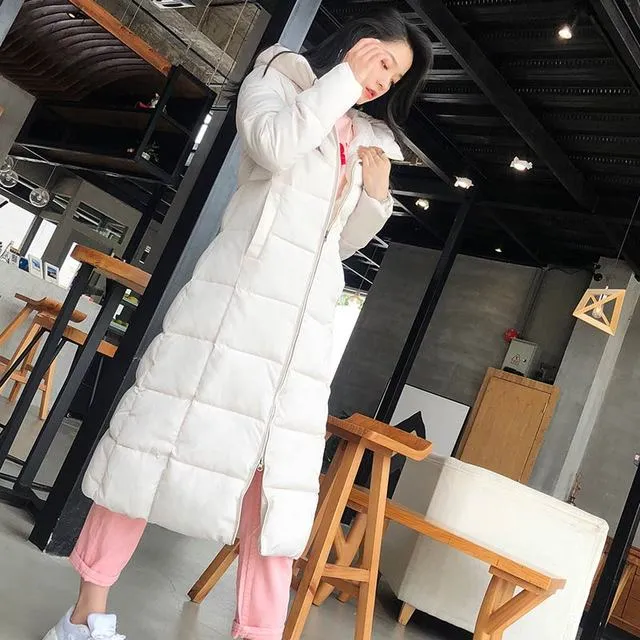 Padded Long Hooded Coat