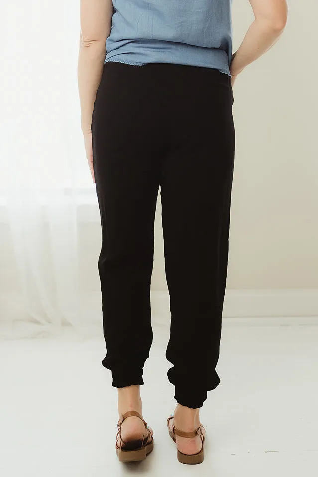 Paperbag Cinched Ankle Pants