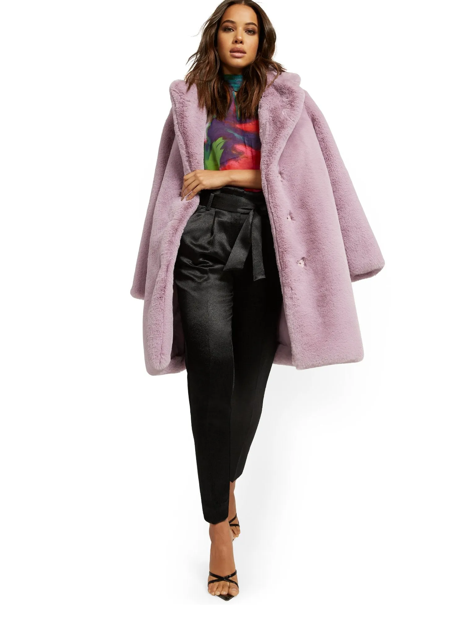 Paperbag-Waist Slim Pant with Tie
