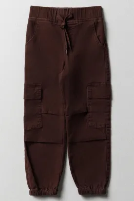 Parachute Cargo Jogger Pants Brown