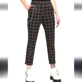 Plaid Fleece Leggings / M-L