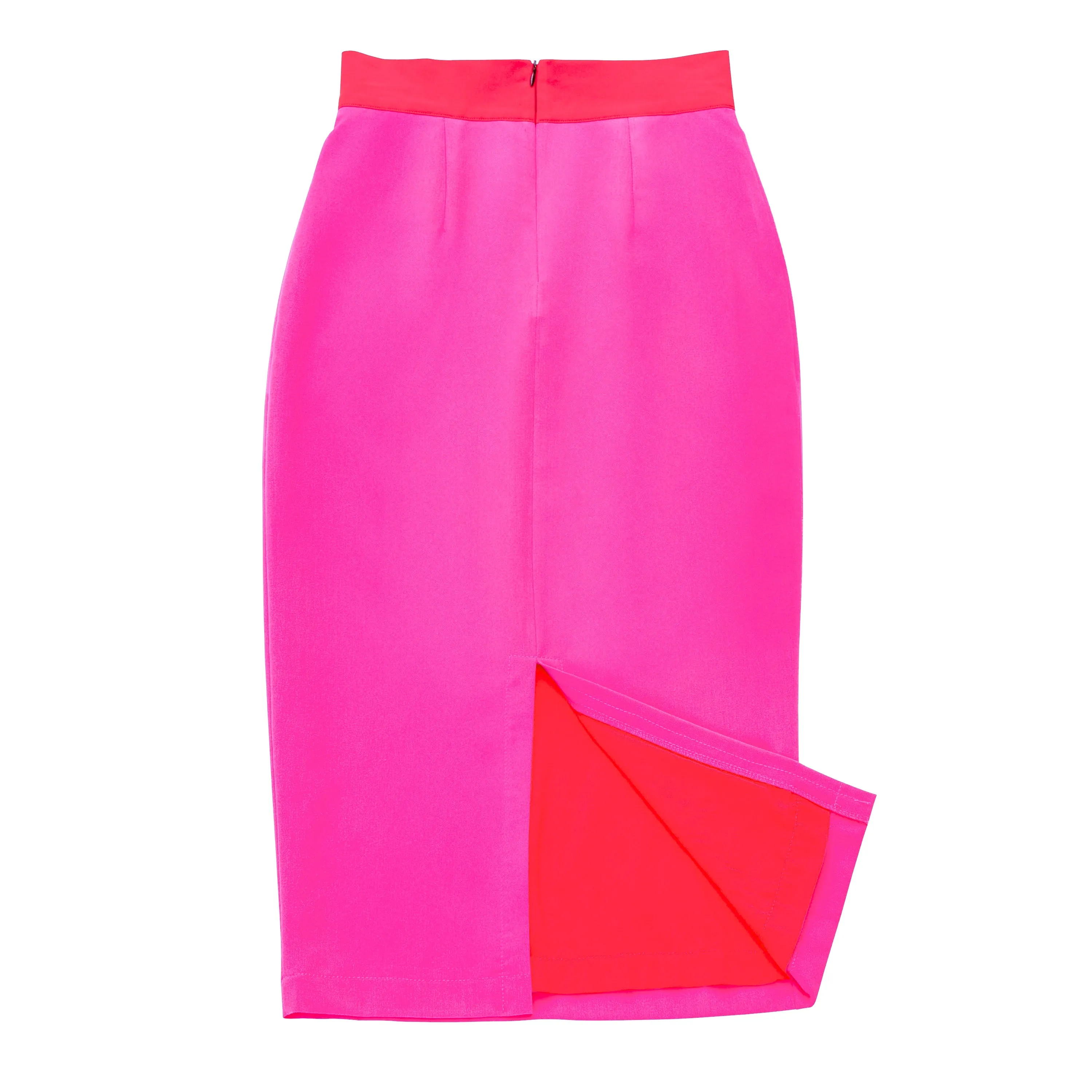 "Brigitte" Color Block Waist Pencil Skirt