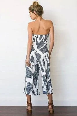 "Shining" boho palazzo romper jumpsuit