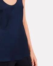 Rachel Satin Tank - Royal
