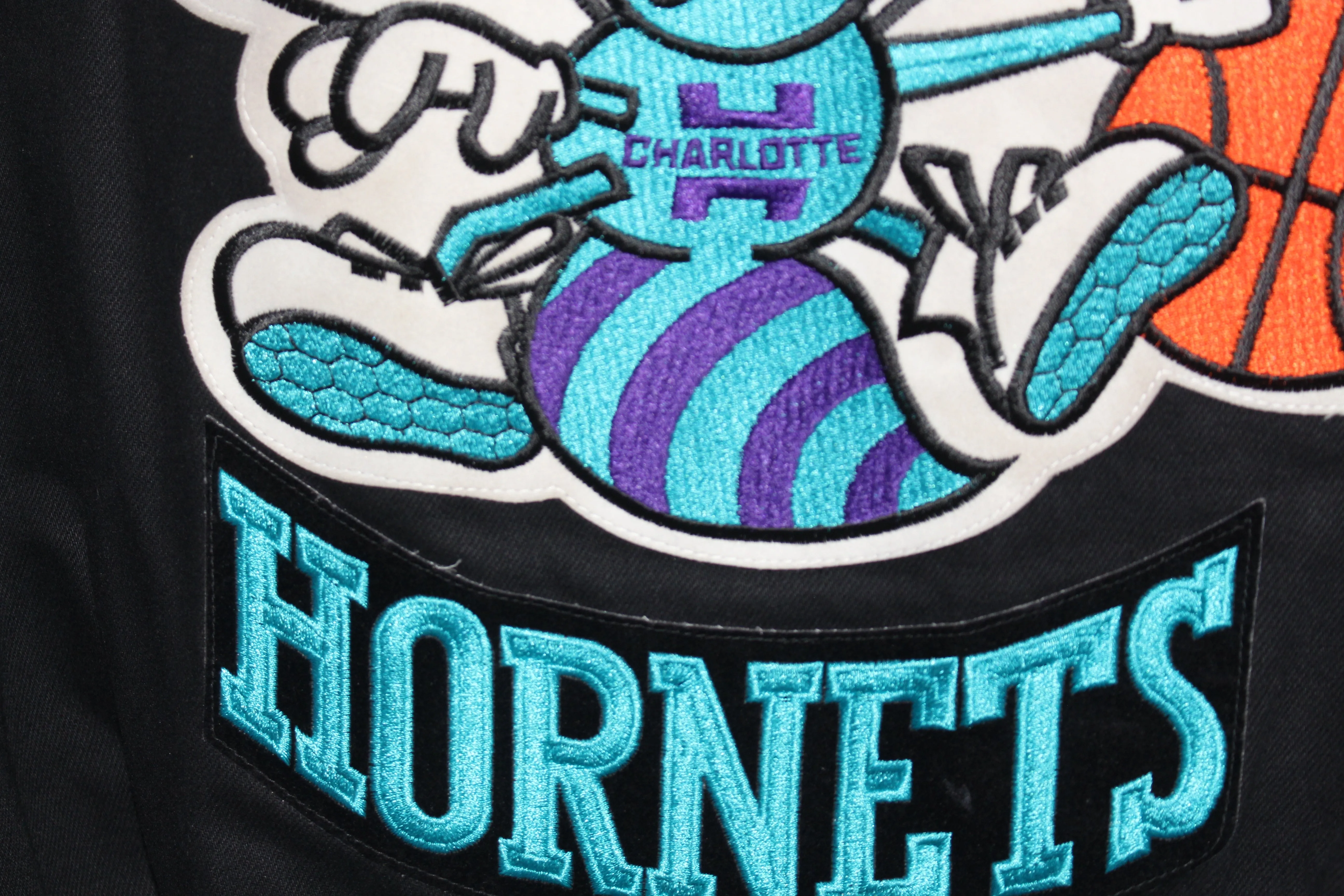 Rare Charlotte Hornets Leather Jeff Hamilton (L)