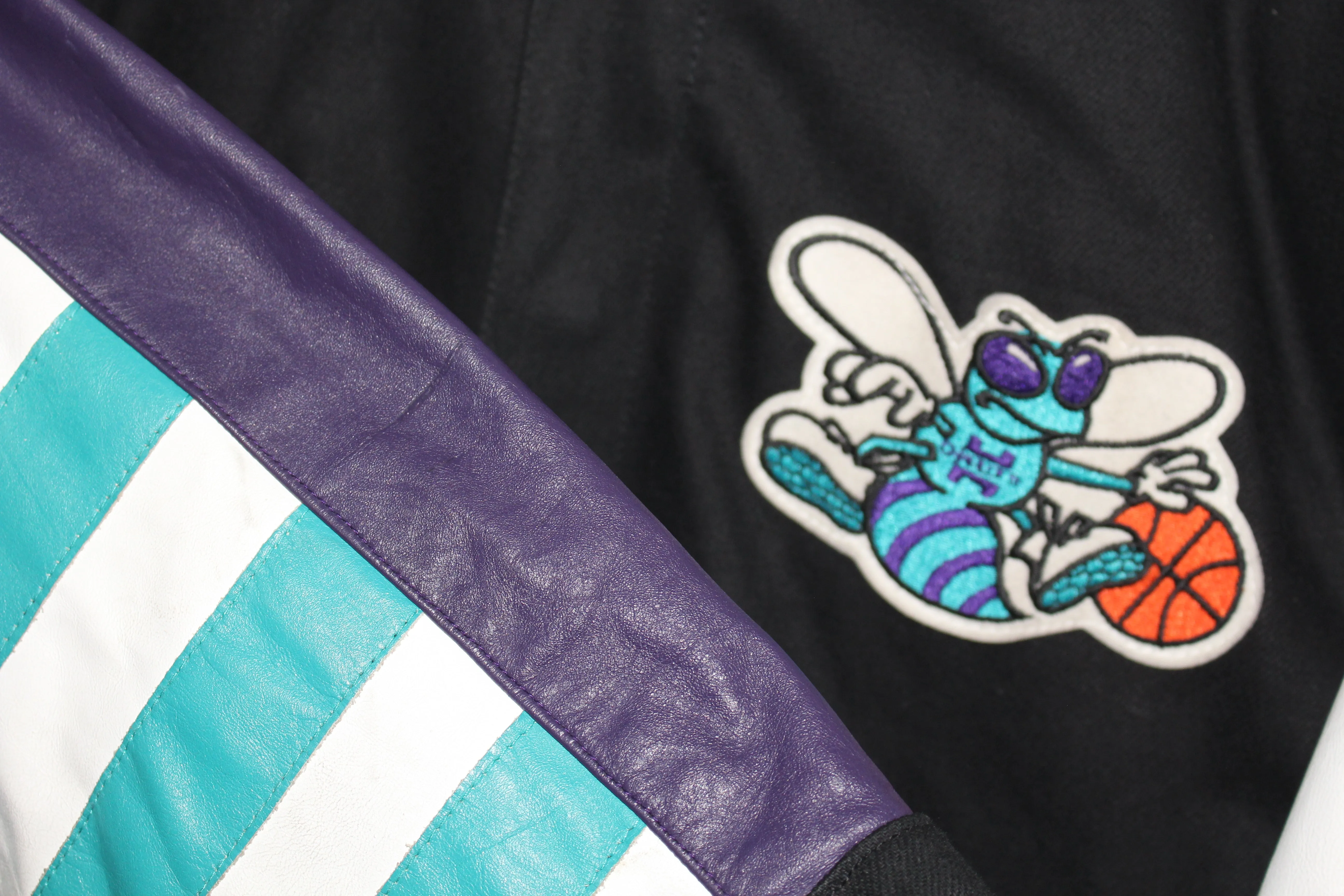 Rare Charlotte Hornets Leather Jeff Hamilton (L)