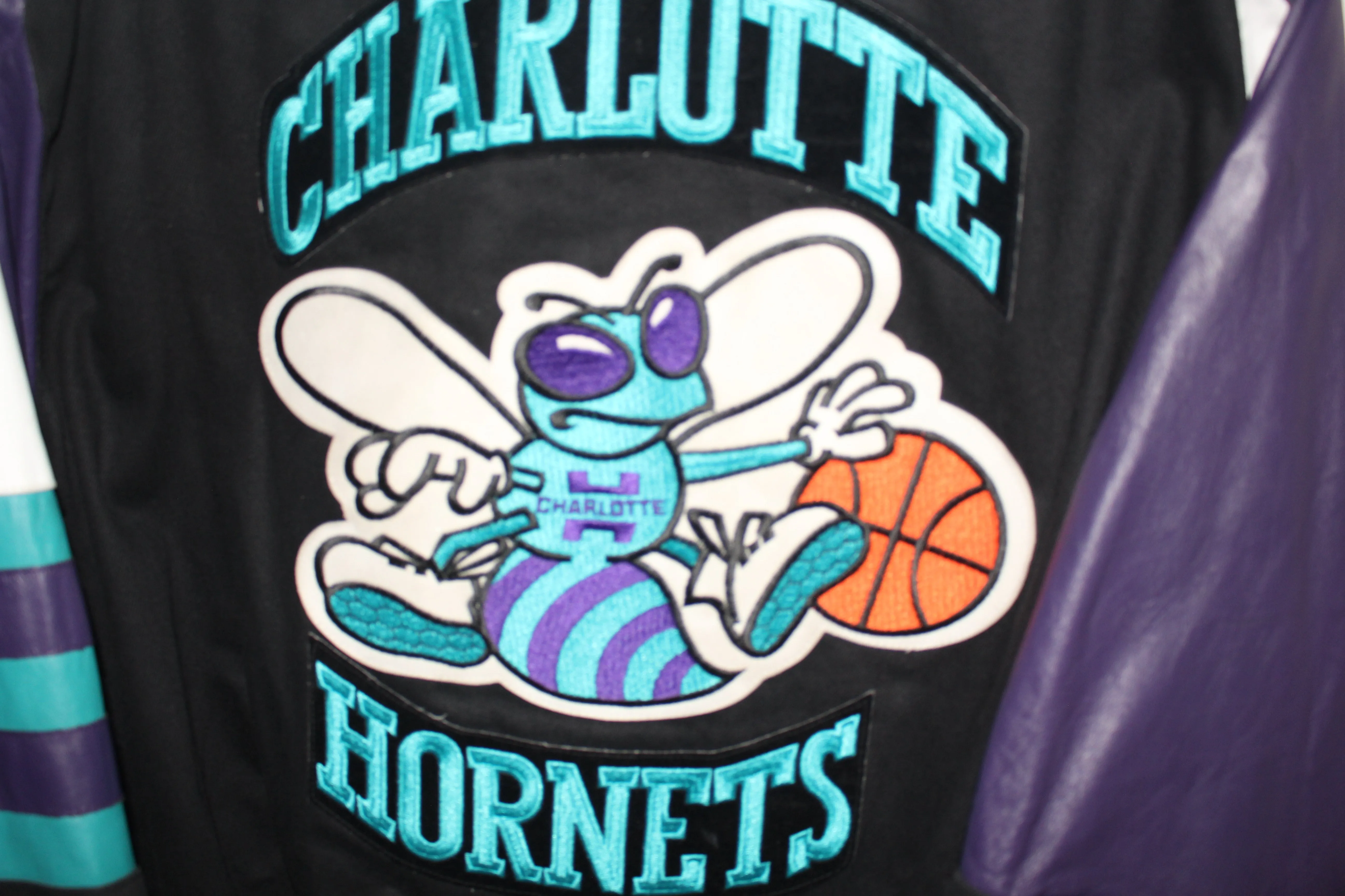 Rare Charlotte Hornets Leather Jeff Hamilton (L)