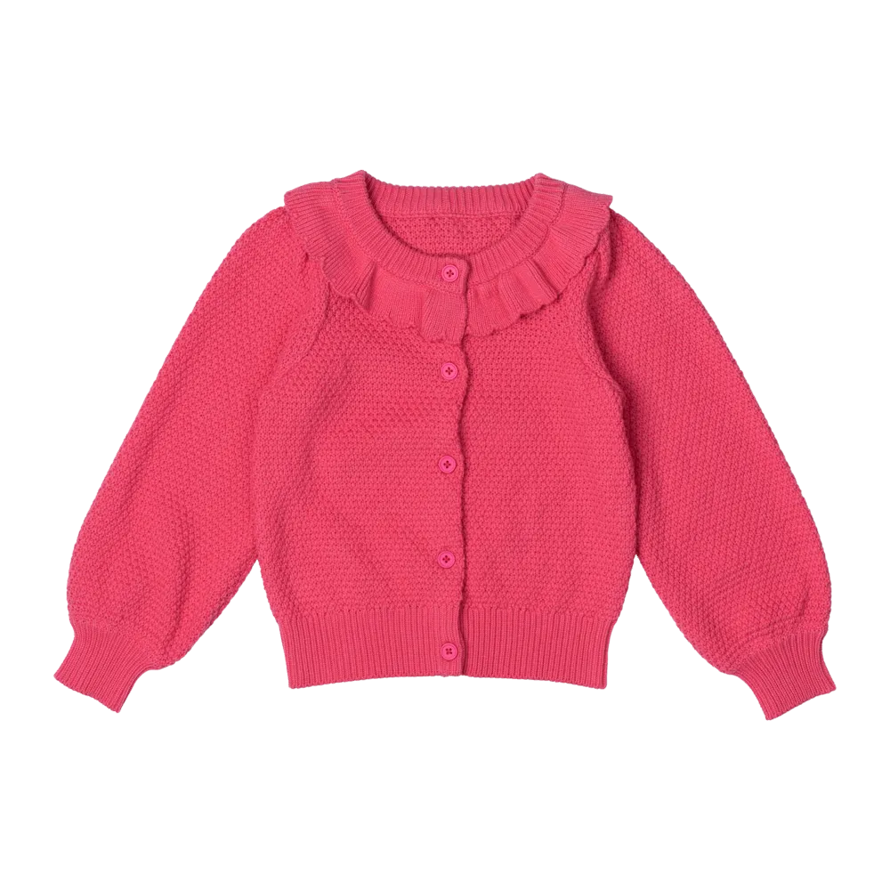 Rock Your Baby Hot Pink Knit Cardigan