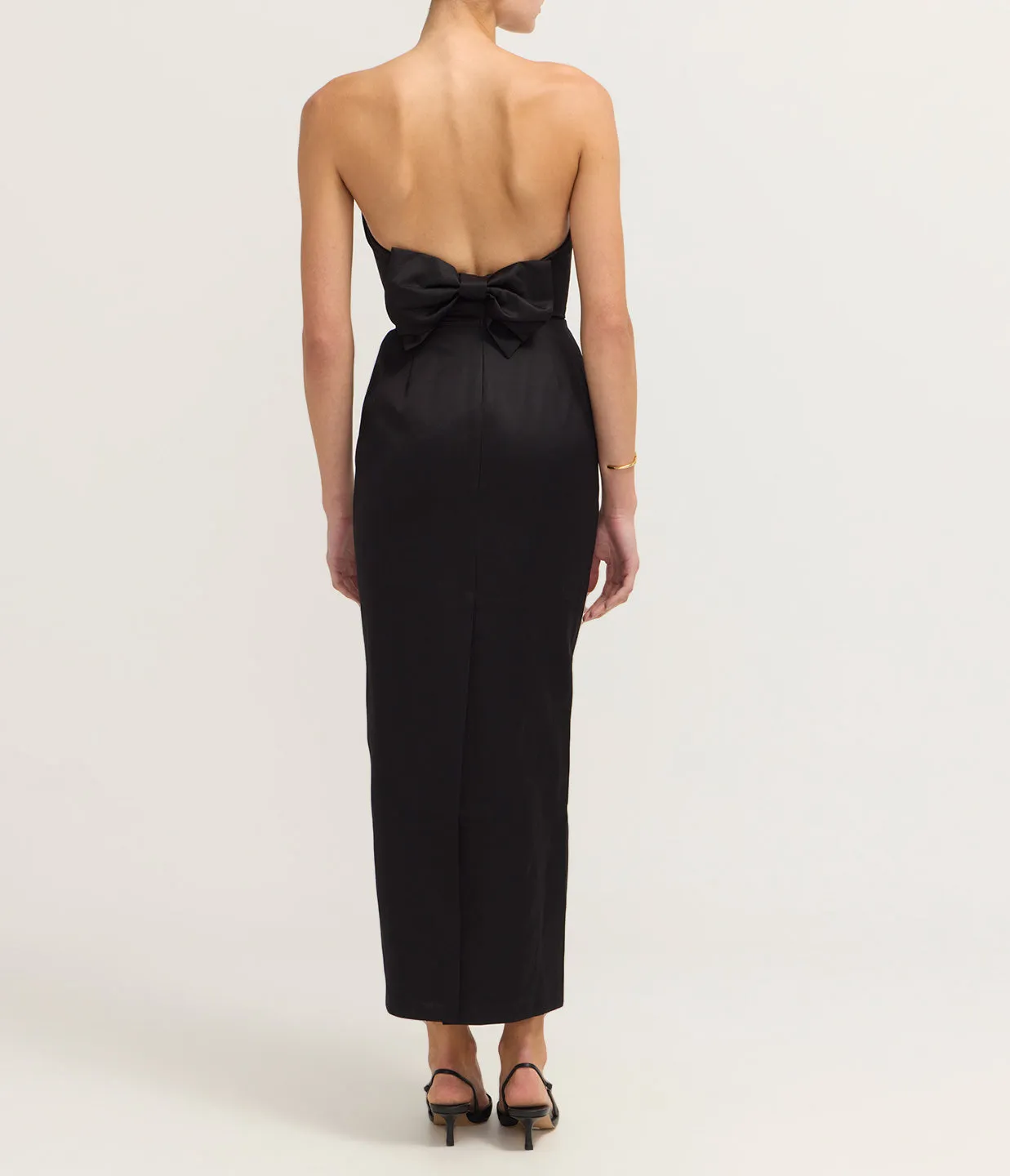 Romeo Strapless Dress in Black