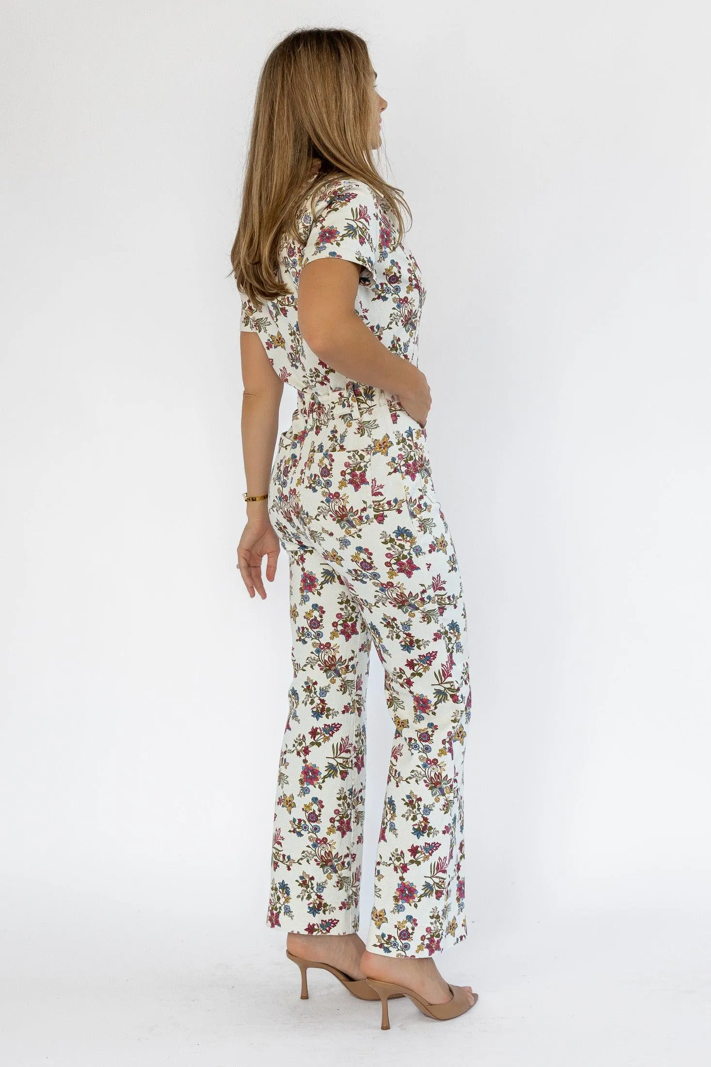 Sadie Floral Print Jumpsuit - Final Sale