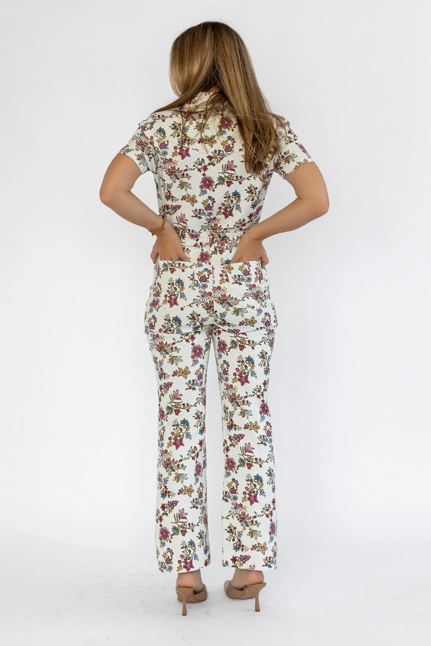 Sadie Floral Print Jumpsuit - Final Sale