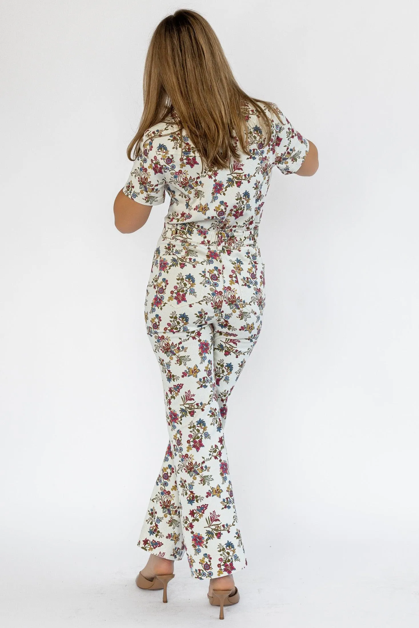 Sadie Floral Print Jumpsuit - Final Sale