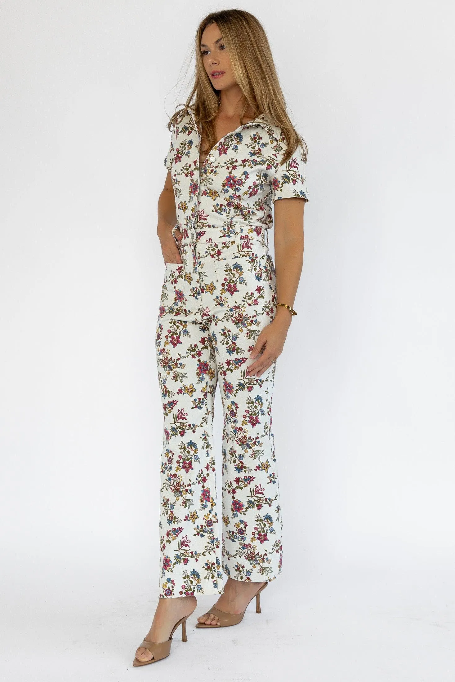 Sadie Floral Print Jumpsuit - Final Sale