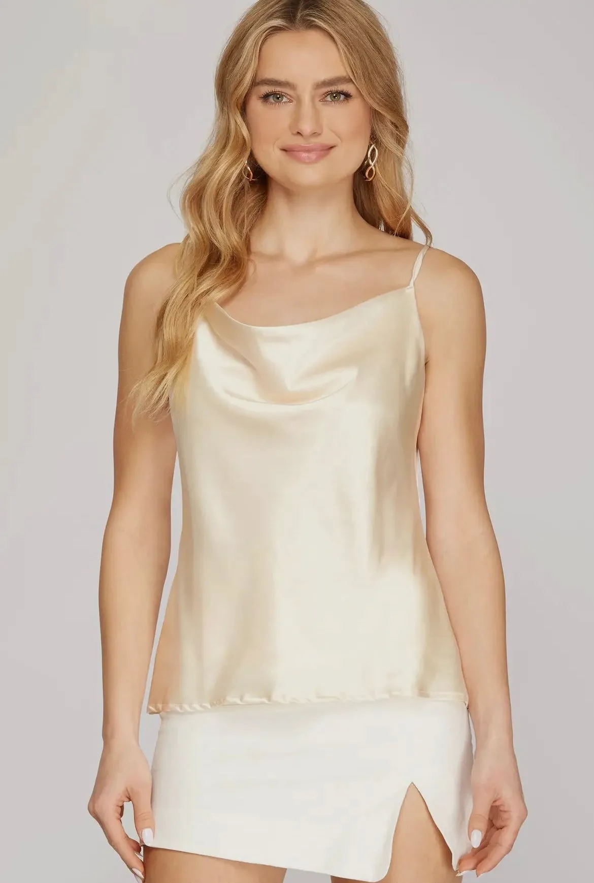 Satin Cami - Cream