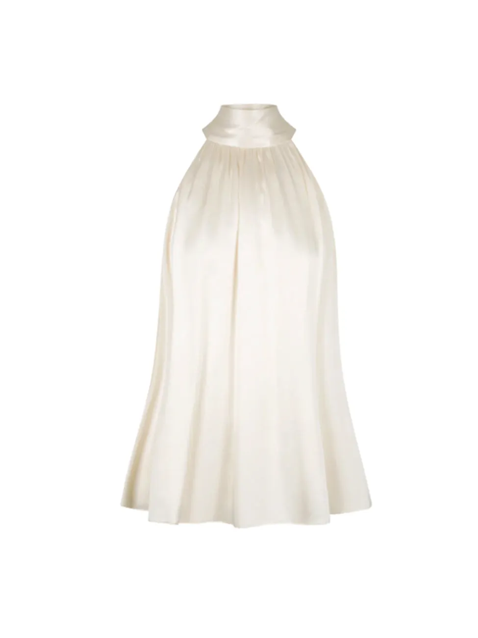 Shona Joy High Neck Sleeveless Blouse in Cream