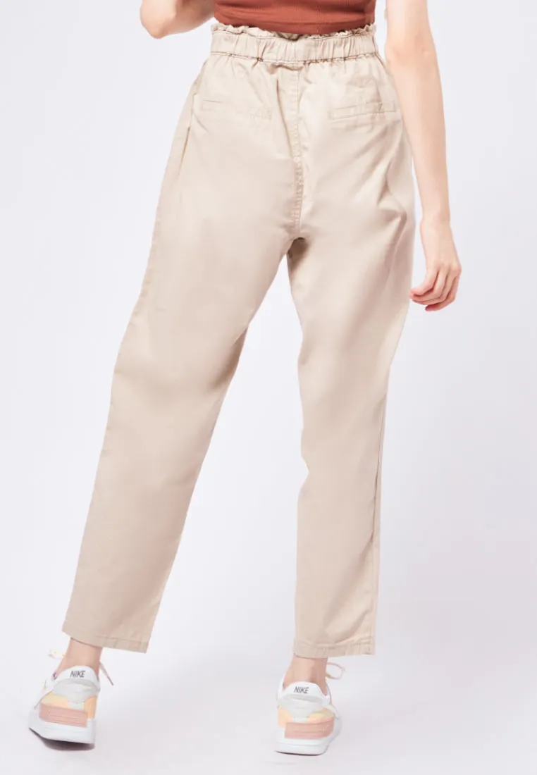 Slouchy Paperbag Denim Pants
