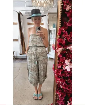 Strapless Mint Bali Jumpsuit