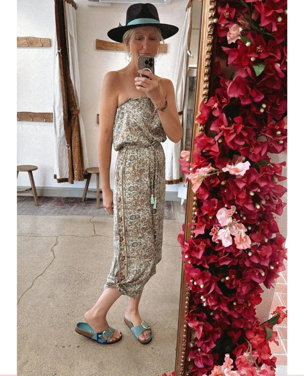 Strapless Mint Bali Jumpsuit