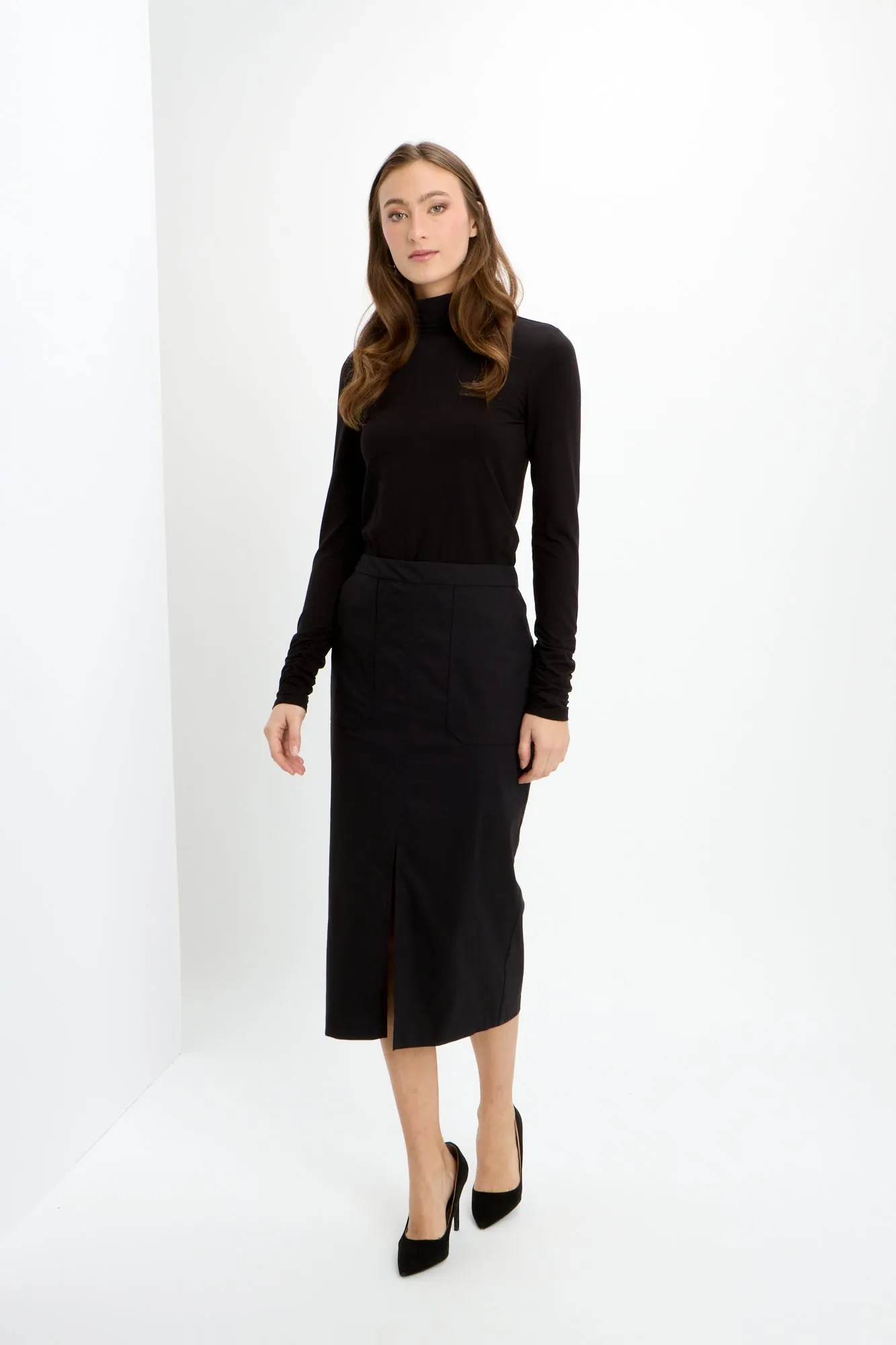 Stretch Patch Pocket Skirt