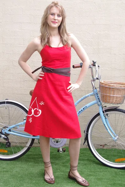 sugar and spice sundress red