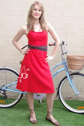 sugar and spice sundress red
