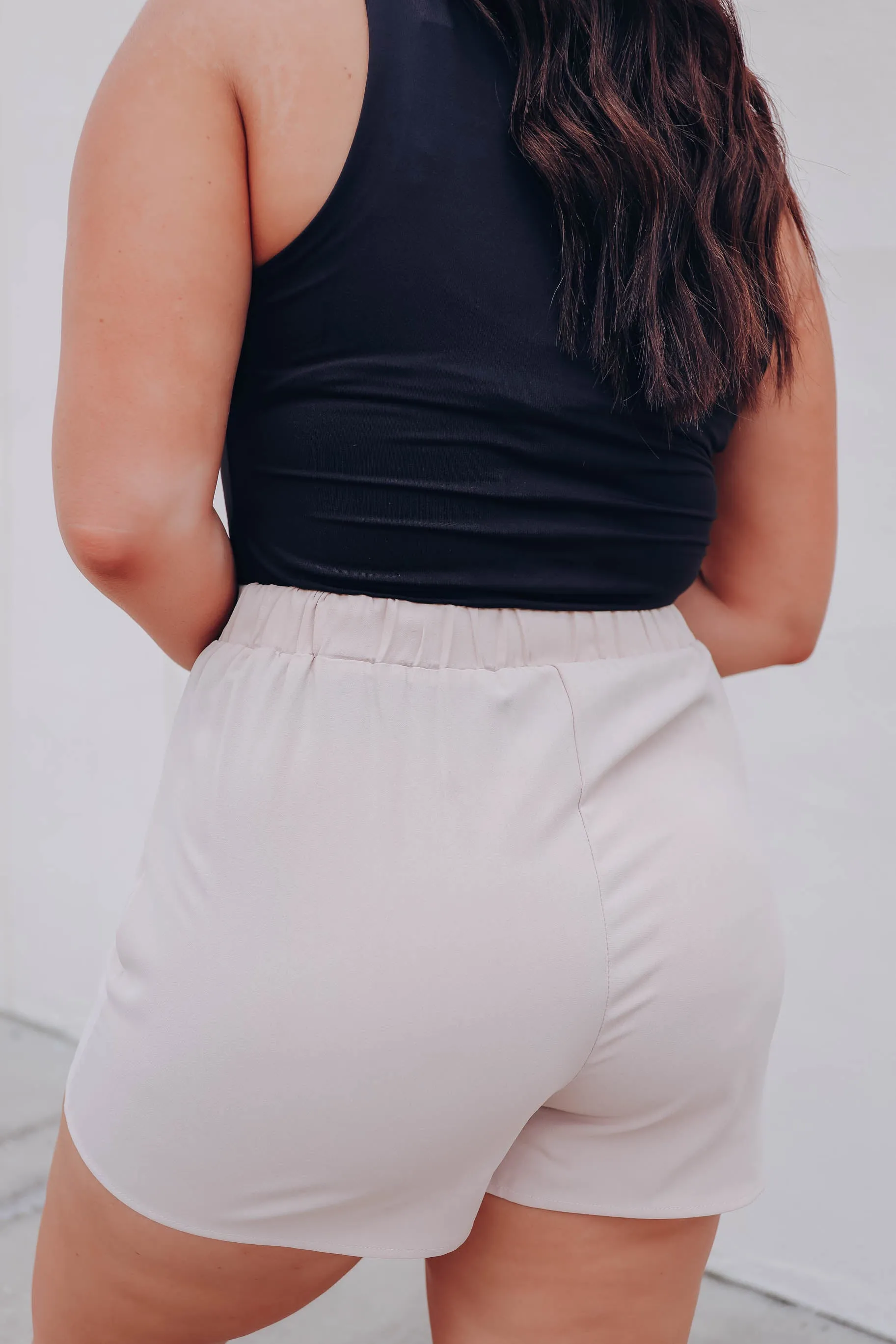 Tai Wrap Mini Skort - Nude