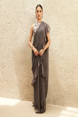 The Millennial Ruffled Saree