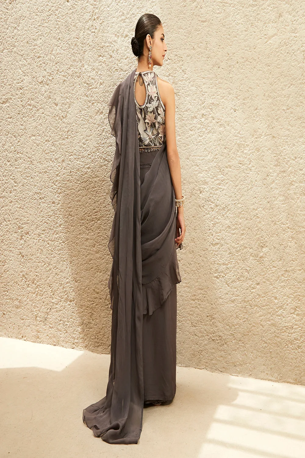 The Millennial Ruffled Saree