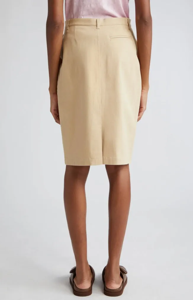 Twill Pencil Skirt