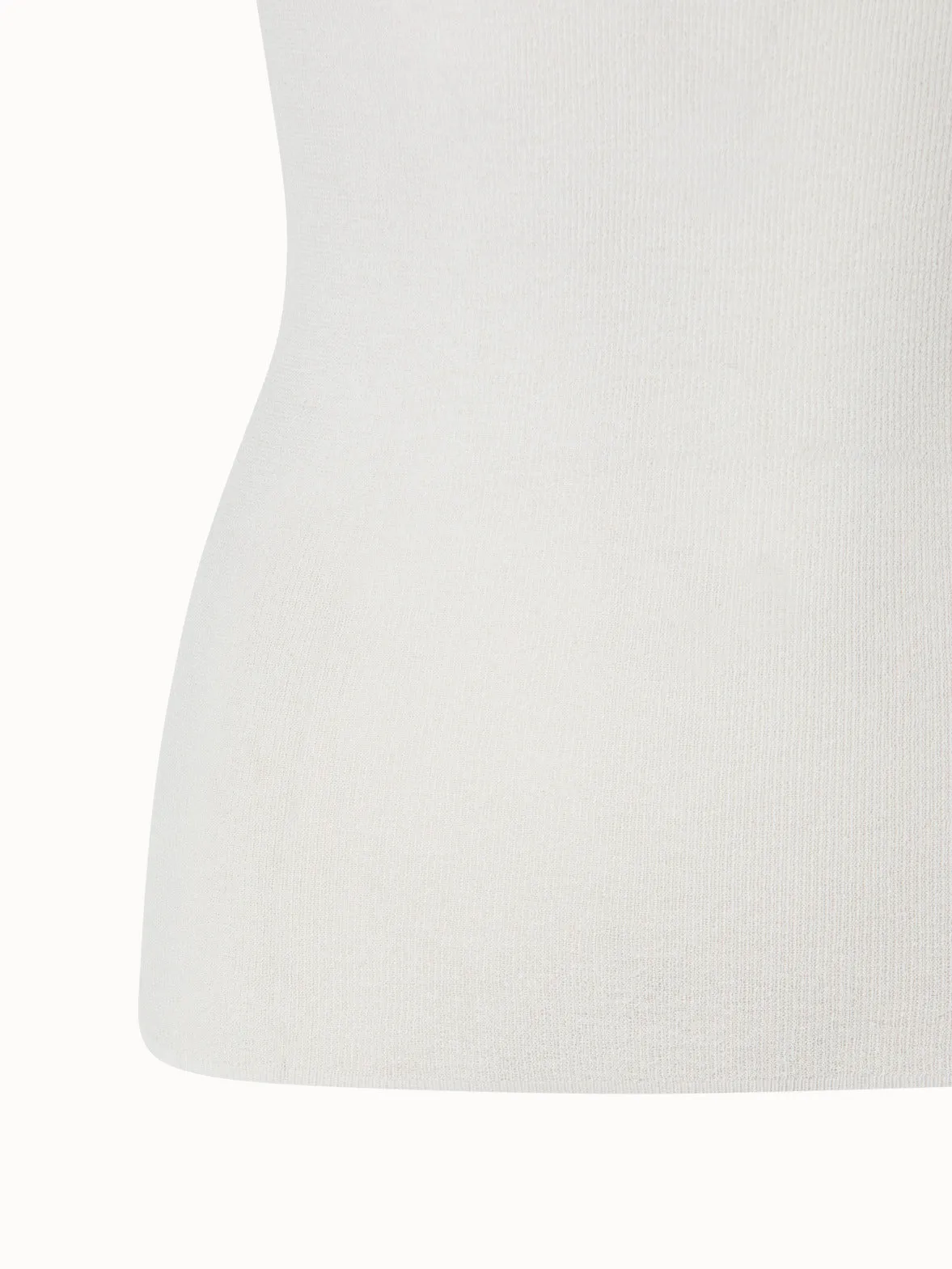 Two in One Semi-Transparent Layered Knit Top with Scoop Neck