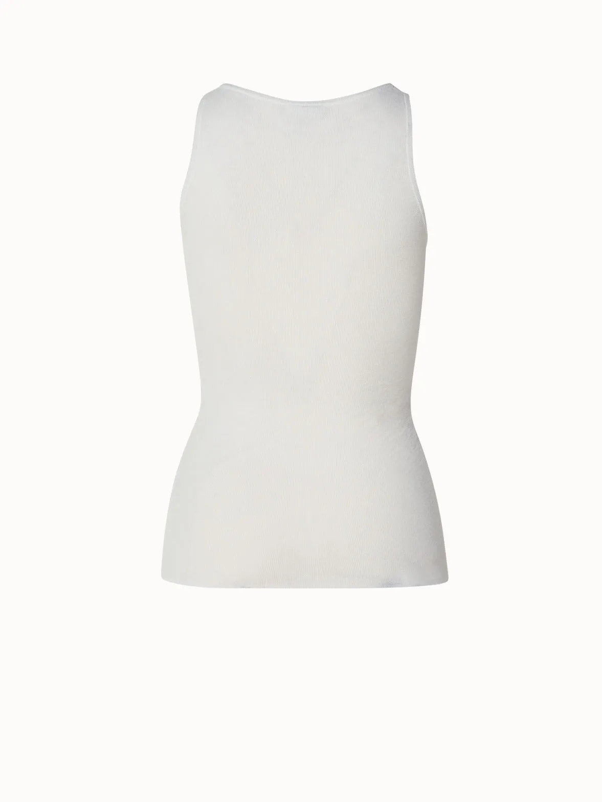 Two in One Semi-Transparent Layered Knit Top with Scoop Neck